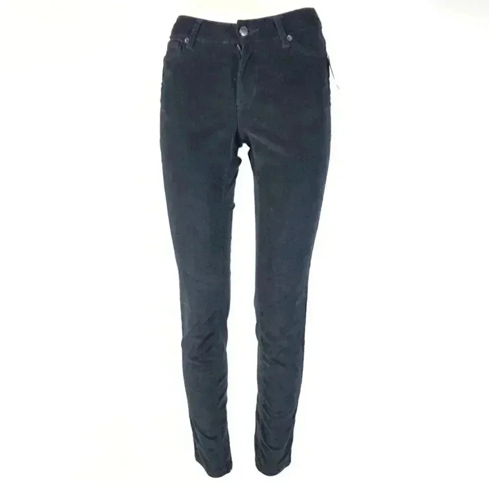 Joe Fresh Navy Blue Slim Corduroy Pants 26x30 | Dark Academia Aesthetic❤️